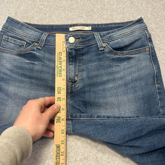 Levis Jeans Womens 10 Blue 529 Curvy Bootcut Western Cowgirl Denim 30x30 Medium - Picture 4 of 10
